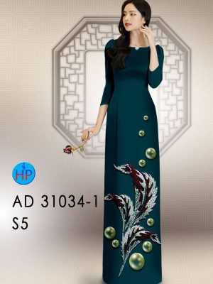 Vải Áo Dài Hoa In 3D AD 31034 29